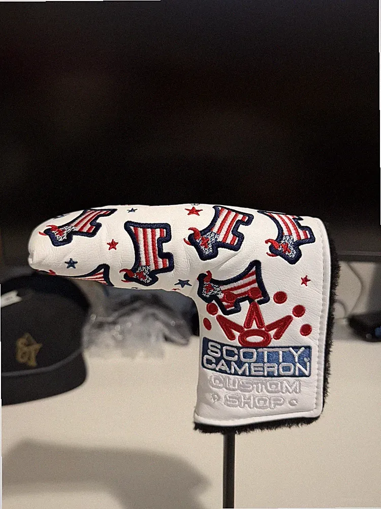 Scotty Cameron Custom Shop USA Dancing Junk Yard Dog Blade Putter Headcover RARE