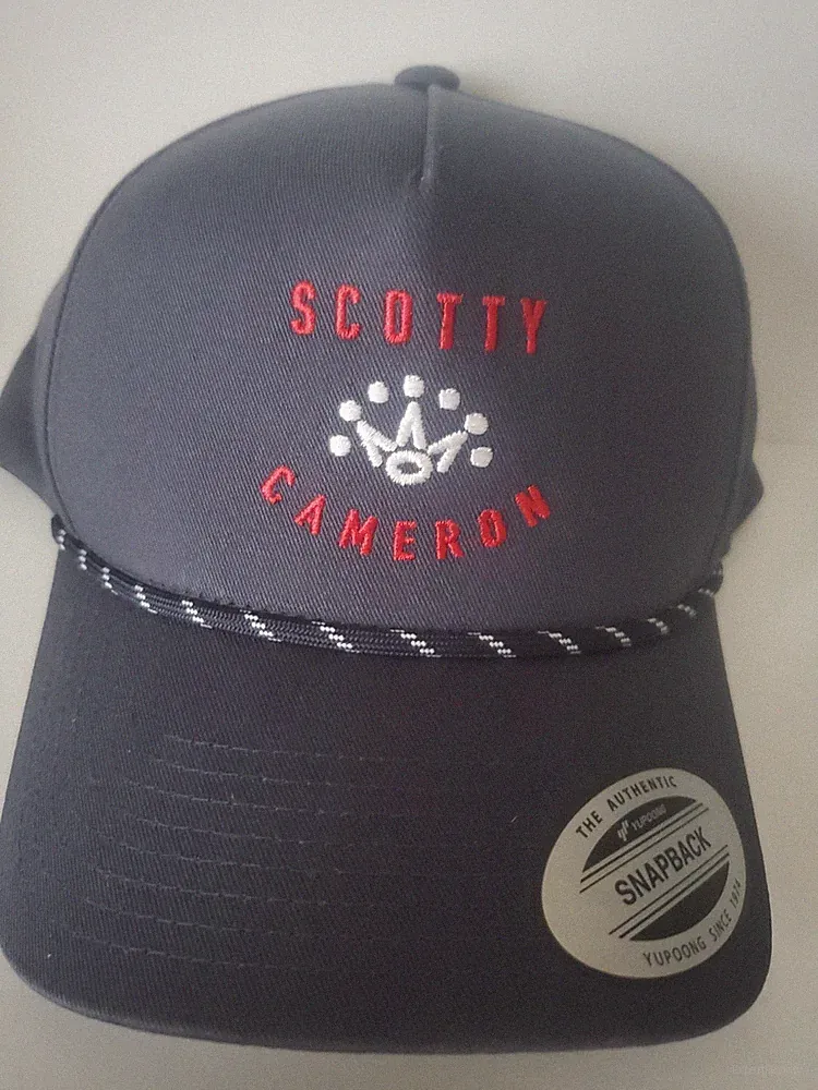 Scotty Cameron Full Back Golf Hat Black 1 Size Fits All