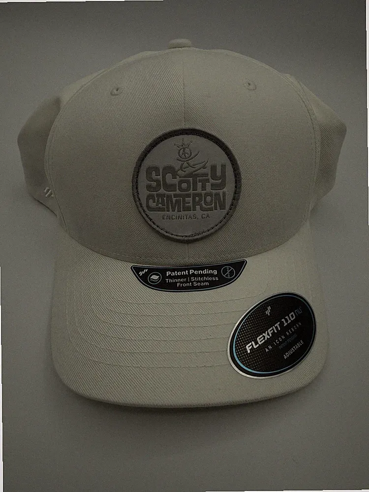 Scotty Cameron Gallery Circle T Flexfit TRUCKER SURFER PATCH HAT • White • NWT