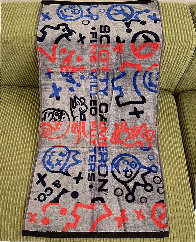 Scotty Cameron Gallery Crown Crew golf towel grey