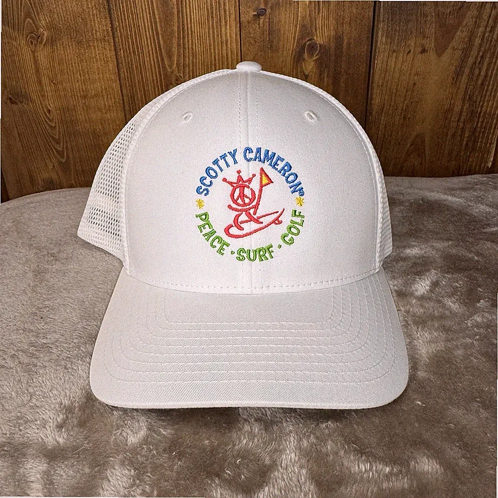 Scotty Cameron Gallery Peace Surfer Trucker Hat White Exclusive