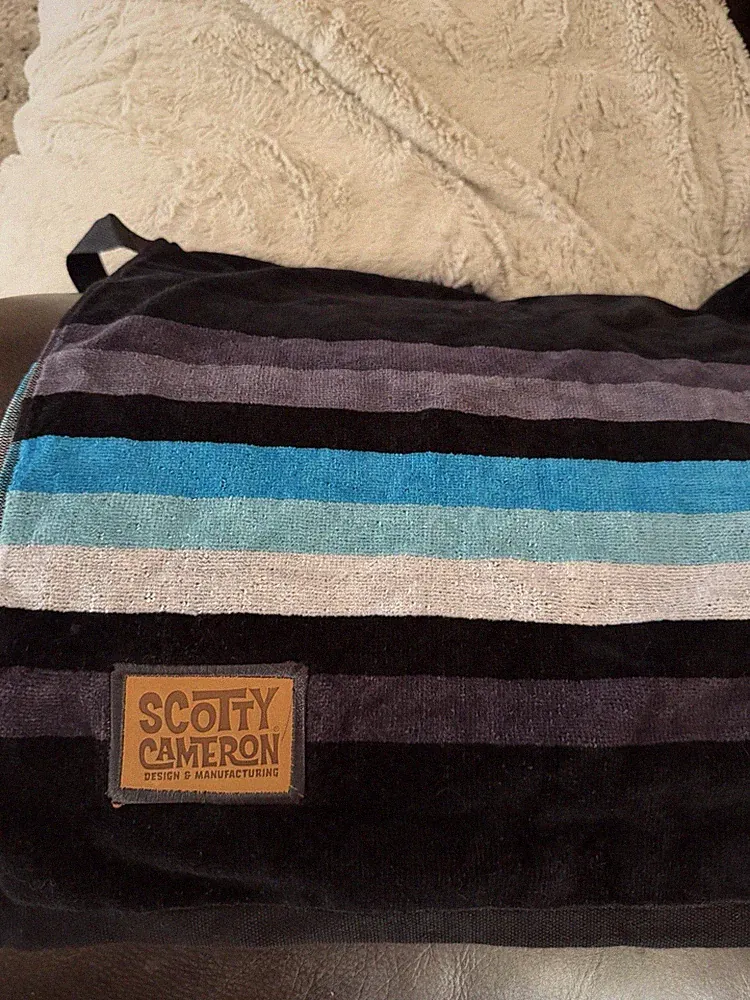 Scotty Cameron Golf Towel Black/Blue New Out Of Bag