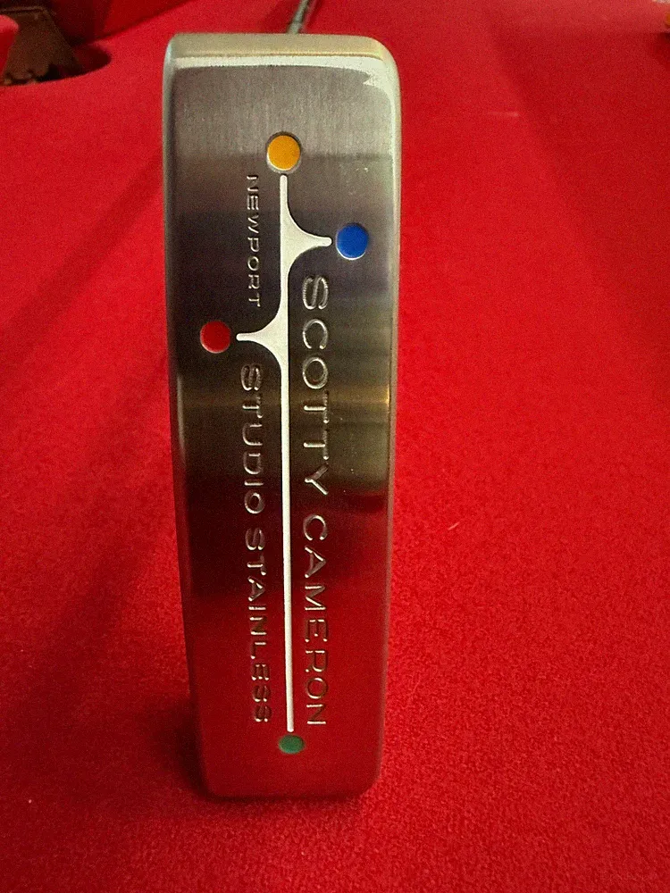 Scotty Cameron Green Dot Upside Down Newport Studio Stainless 1st 500 Putter NEW