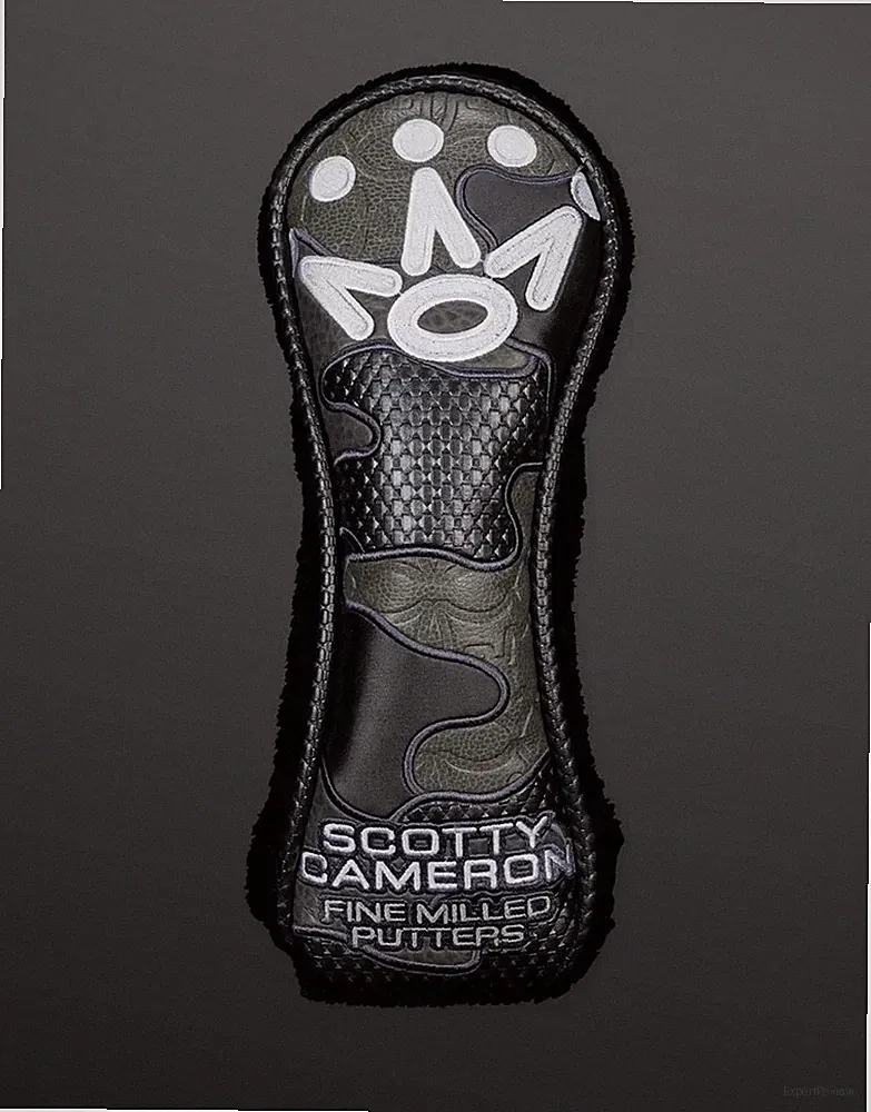 Scotty Cameron Hybrid Utility Rescue Head Cover Crown Collage Gray Piping