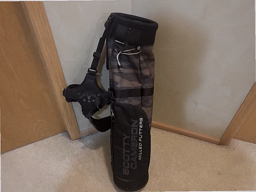 Scotty Cameron Milled Putters Sunday Camo Carry Golf Bag 2-Way Black/Gray Nylon