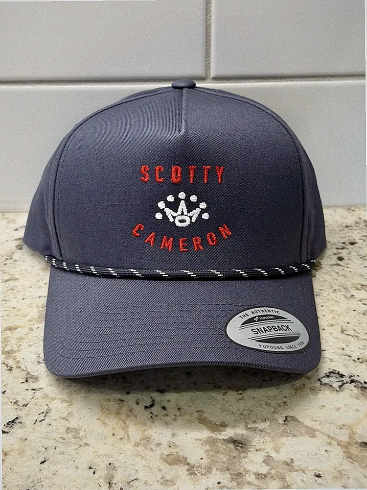 Scotty Cameron Navy Rope Hat Crown Retro Snapback Limited Release NEW