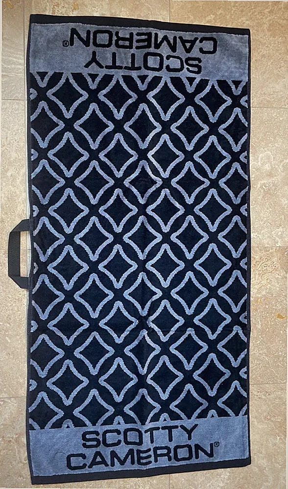 Scotty Cameron Pistolini Plus Golf Towel Black/Gray New in Package