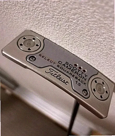Scotty Cameron Select Square Back 1.5 Putter 34" Steel Shaft Used with Cover