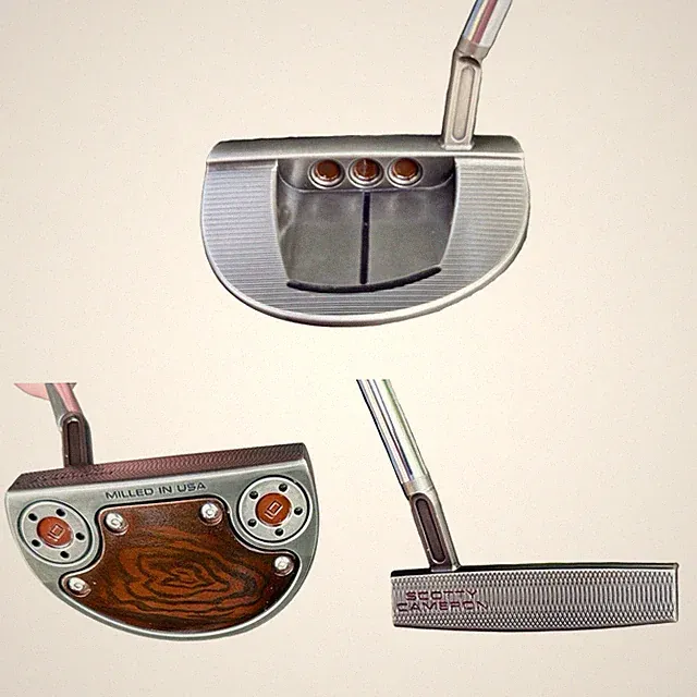 Scotty Cameron Super Select Golo 6.5 Tour Black Nickel Wood Grain Mallet Putter!