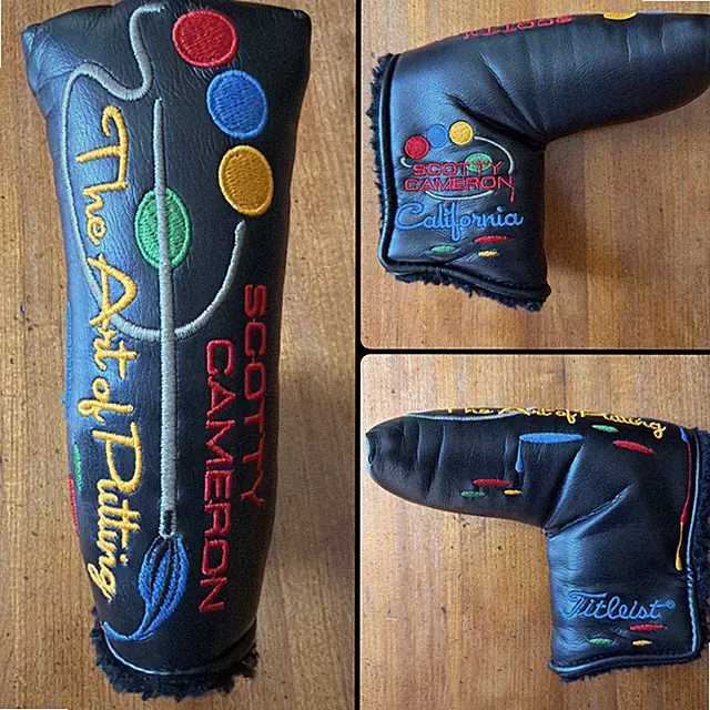 Scotty Cameron The Art of Putting California Black Blade Head Cover Paint Used