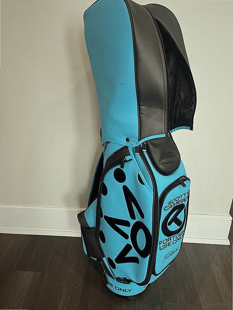 SCOTTY CAMERON TIFFANY CIRCLE T BLUE STAFF BAG USED REPLICA