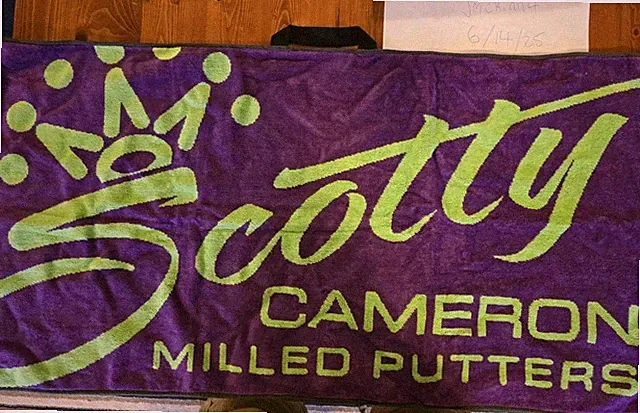 Scotty Cameron Towel. 2023 Mard Gras Edition Scotty Script, Insanely RARE! NIB