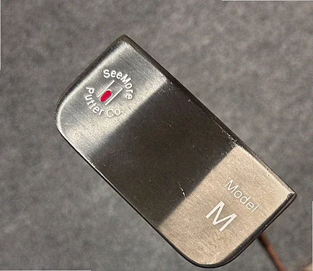 SeeMore Model M Black CS Putter 36" RH Winn Long Grip