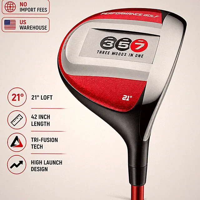 Senior Flex Golf 357 Fairway Hybrid 7 Wood Right Hand High Launch
