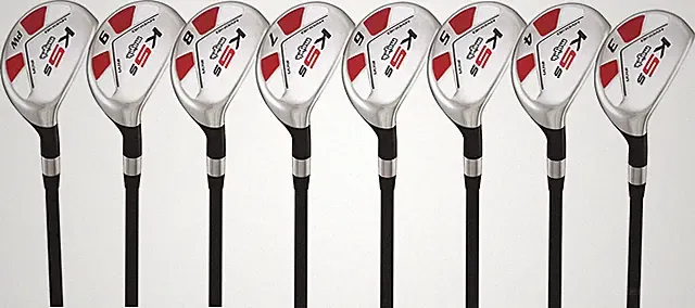 Senior Men's Complete Golf Set - Hybrid Clubs #3-9 PW, Midsize Grips, Right Hand