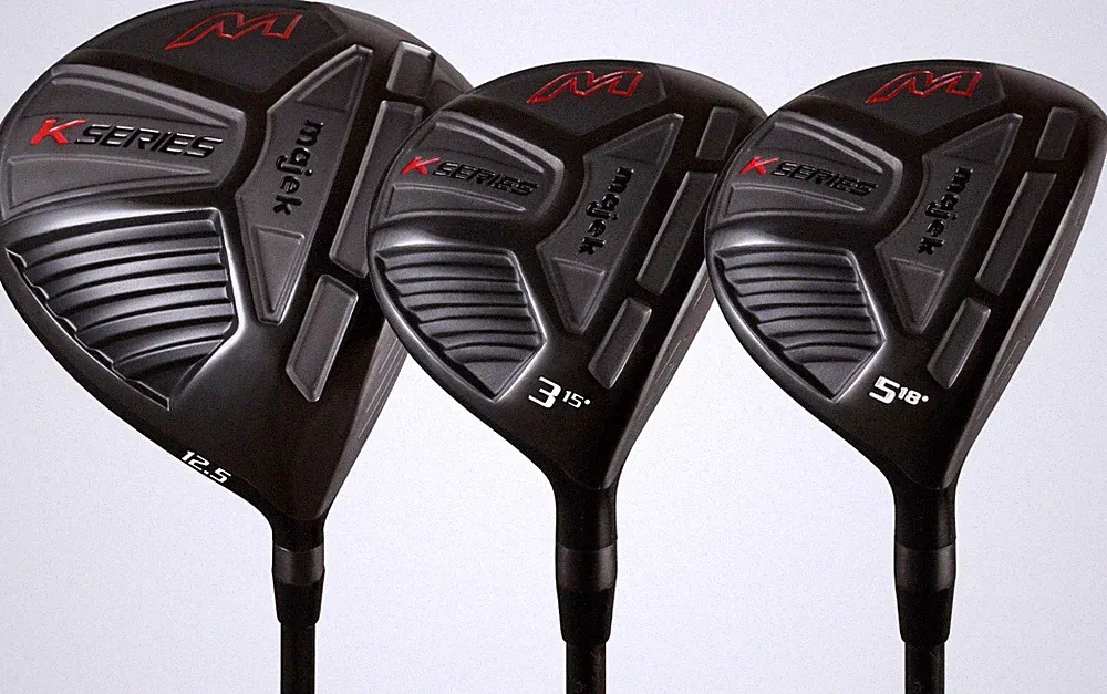 Senior Men's Majek K-Series 460cc 12.5° Driver and 3 5 Wood Set, Senior "A" Flex