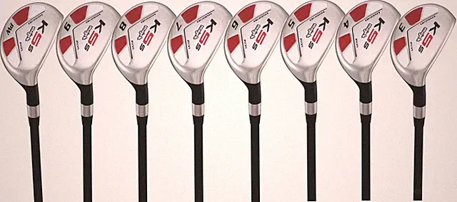 Senior One Length Mens Majek Golf Clubs Hybrid Set 3-PW Tacki-Mac OVERSIZE GRIPS