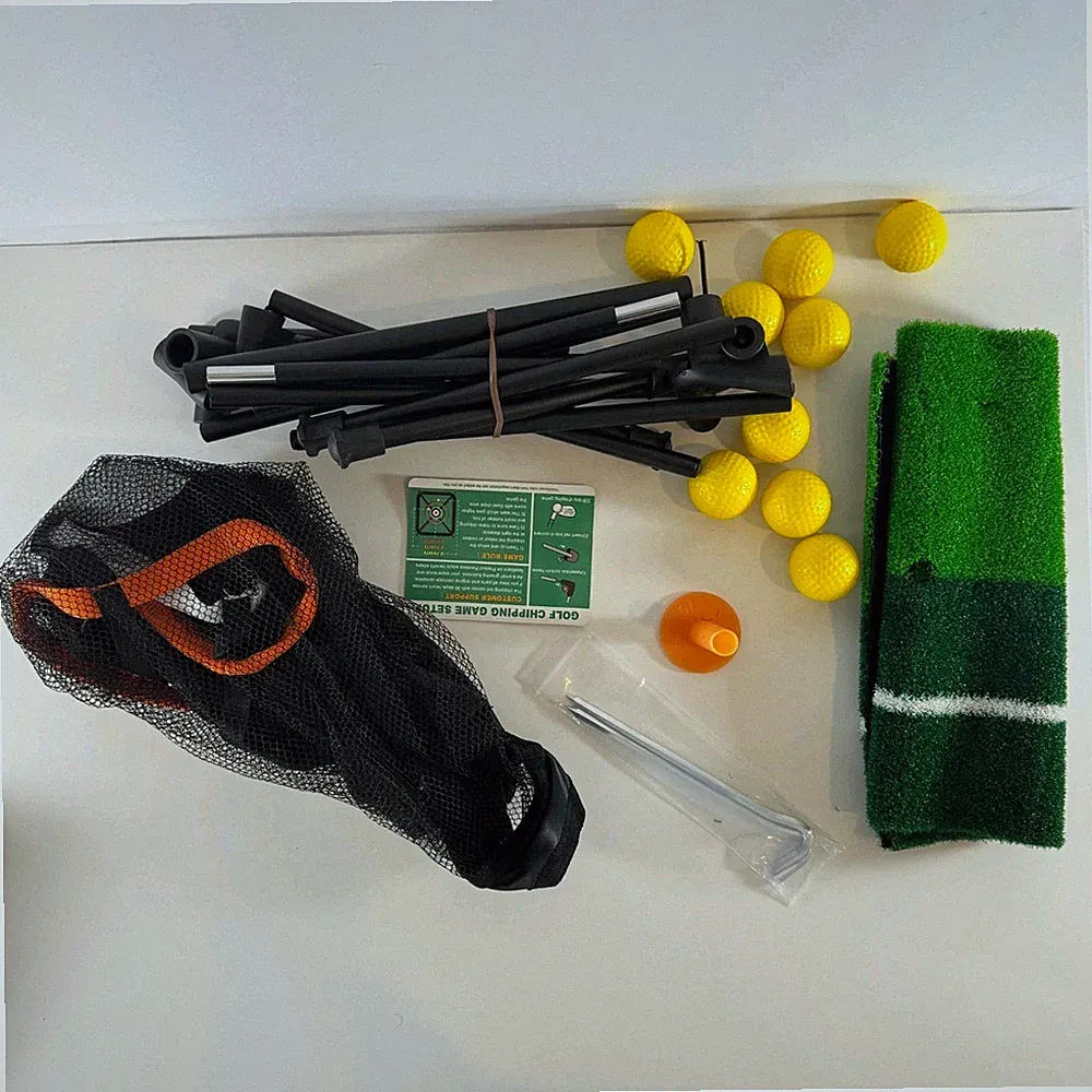 Senseclub Portable Golf Chipping Net Game Set Practice Mat Balls New Open Box