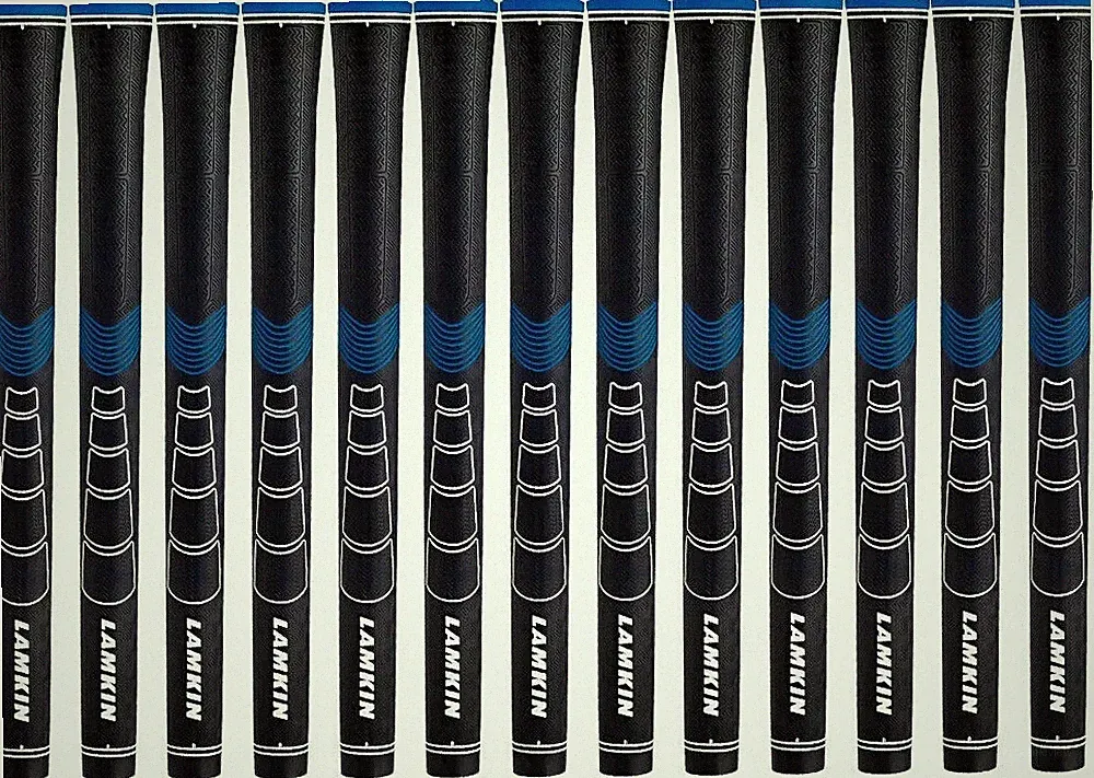 Set of 13 LAMKIN Sonar Plus Golf Swing Grips 60R Standard/Midsize Black Blue