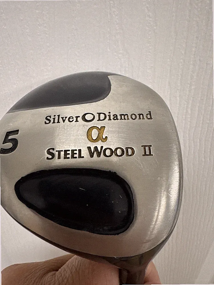Set of 2 Fairway Woods 5 & 7 Wood Silver Diamond Steel Shaft RH Golf Clubs