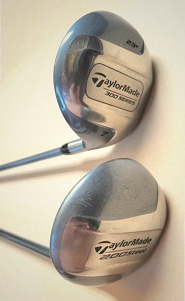 Set Of 2-TaylorMade 200 Steel Fairway Woods Right-Handed 7&9 Golf Clubs