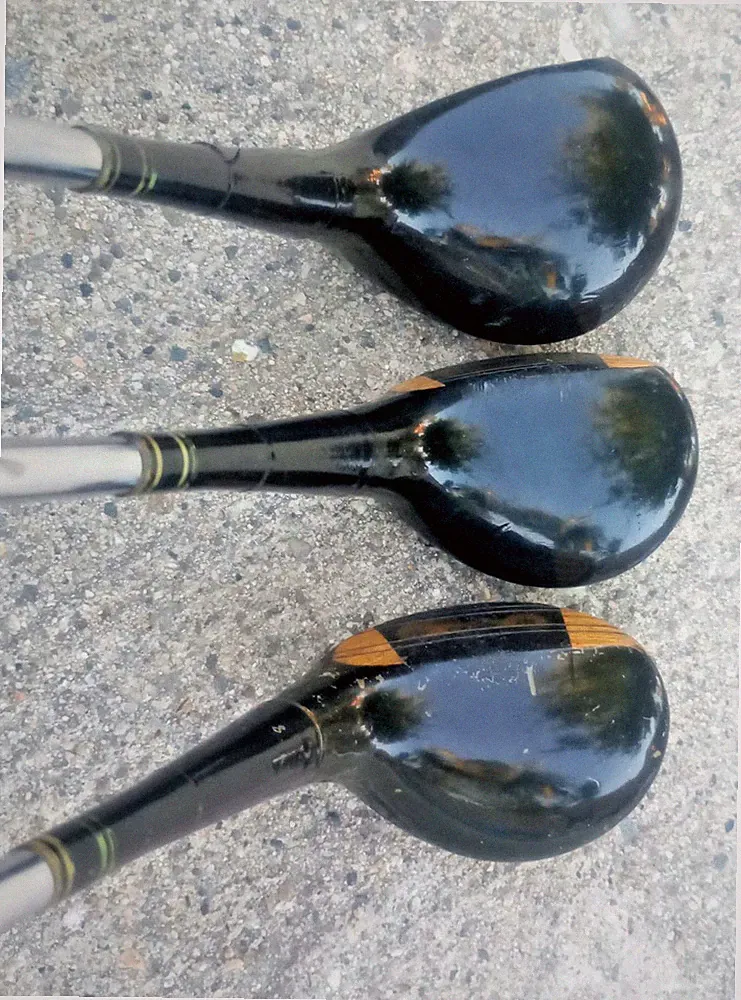 Set of 3 Wilson 4300 Aqua-Tite Strata Bloc 1200 Woods 1, 4 & 5 Golf Clubs