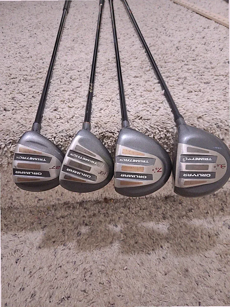 SET OF 4 ORLIMAR FAIRWAY WOODS TRIMETAL MARAGING 9.5°, 7.5°, 19°, °27 Ultralite