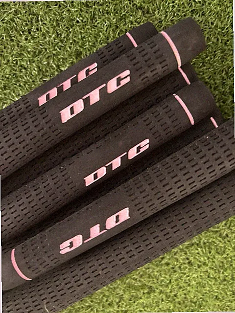 Set Of 9 DTG Ladies Tour Velvet Golf Grips Black/Pink