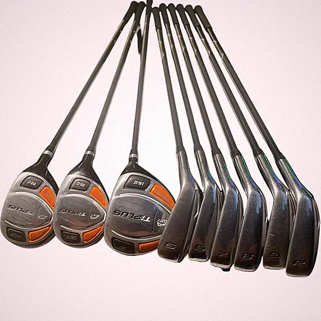 Set Of 9 Ti-Plus Acuity Right Handed Adult Iron and Drivers