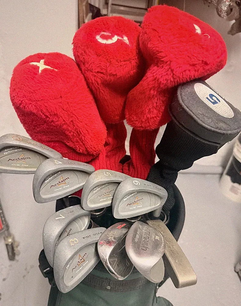 Set of Acclaim Golf Clubs With Bag