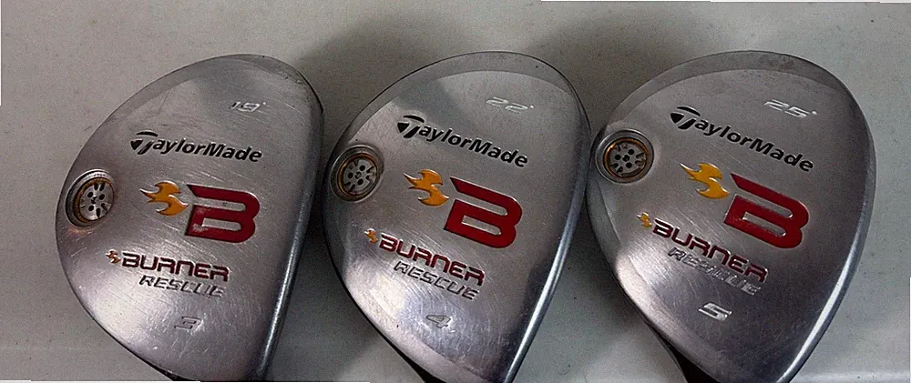 Set TaylorMade Burner HL Rescue Hybrids 3 4 & 5 REAX Regular & Stiff (7165)