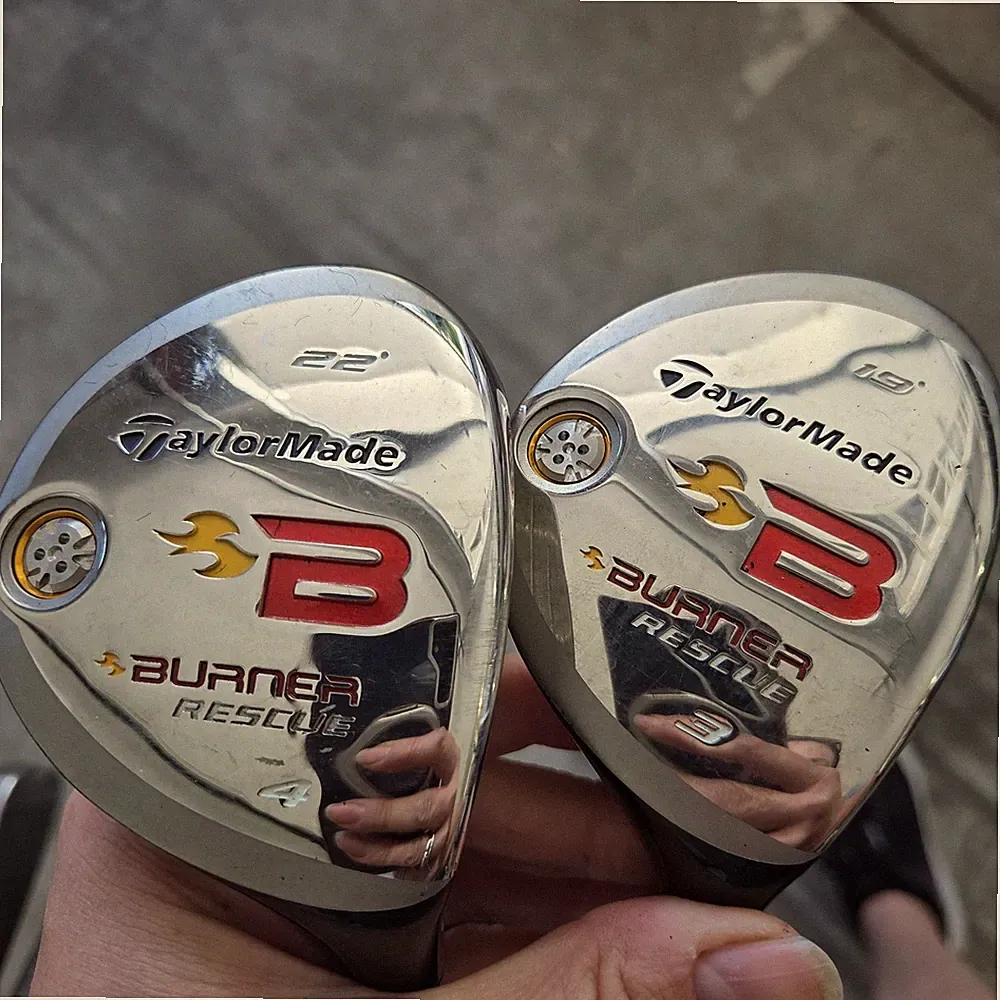 Set TaylorMade Burner Rescue Hybrids 3 & 4 REAX 60 Graphite Regular Flex RH