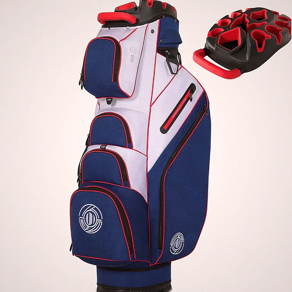 Shopsource 14 Way Golf Cart Bag, Molded Top Club Bags with Full-length Dividers
