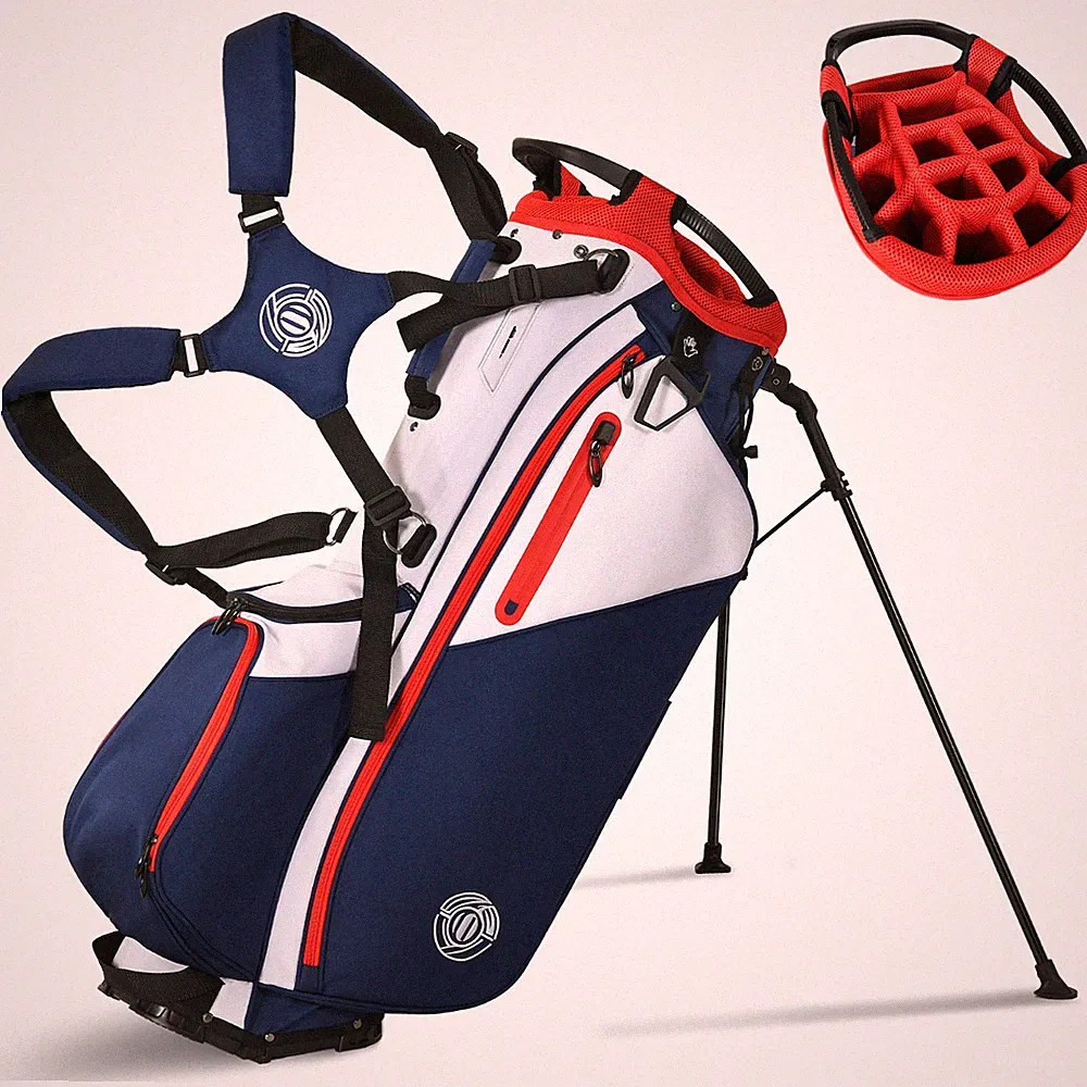Shopsource 14 Way Lightweight Golf Stand Bag w Full Length Dividers Padded Strap