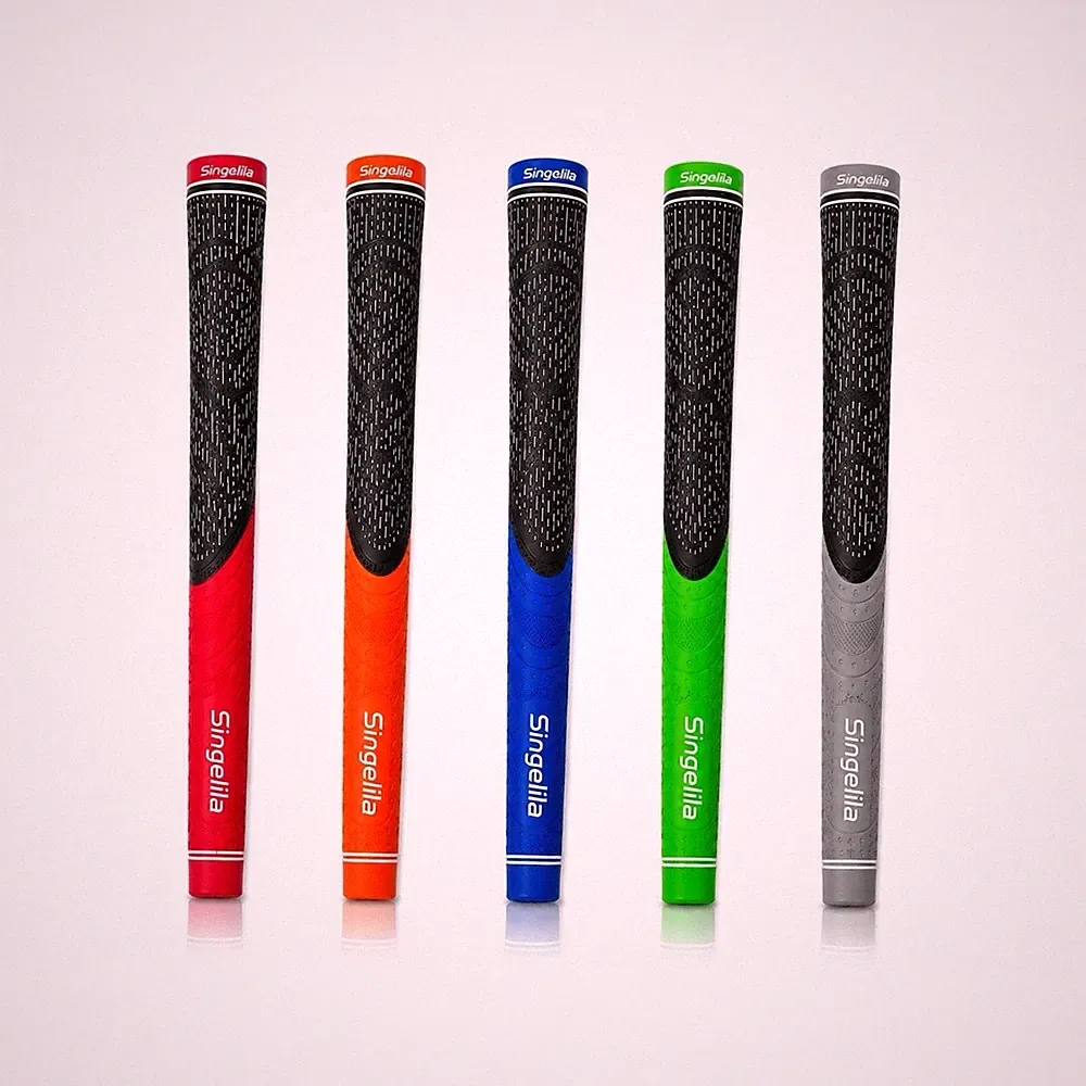 Singelila Golf Grips Lot of 5 MidSize Rubber Club Replacement Grips Multi Color