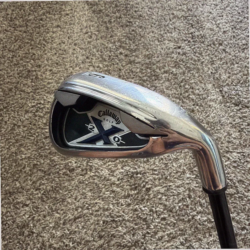 Single Golf Club RH Callaway X-20 6 Iron 37.5” Graphite Mid Torque 75g Light