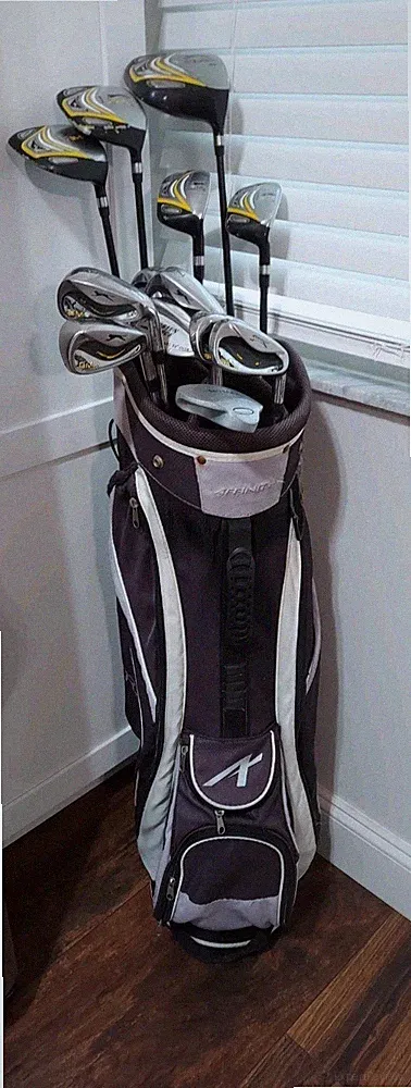 Slazenger Amp 13 Pc. Golf Club Set Driver, Wood, Hybrid 5-9 PW SW Putter Bag RH