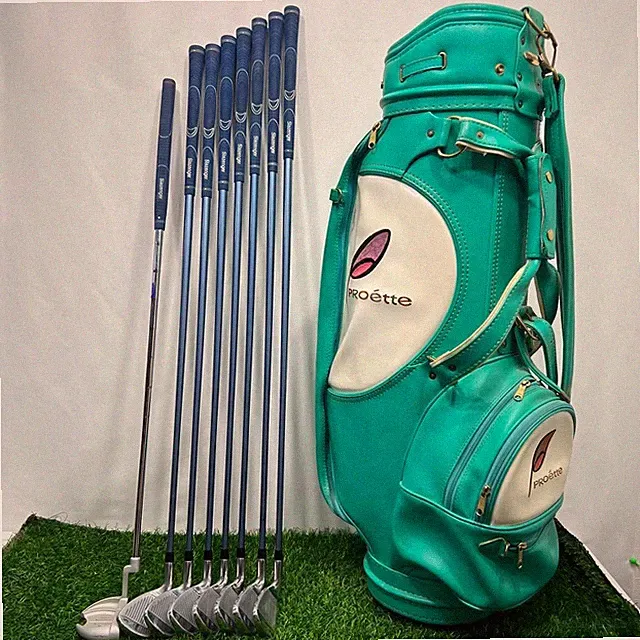 Slazenger Ladies Golf Club Set Iron Putter Cart Bag Beginner Friendly