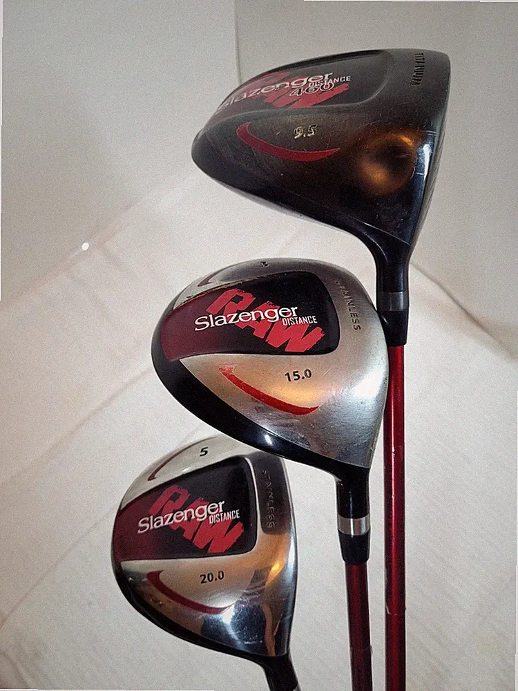 Slazenger Raw Distance Golf Club Set RH - 460 Driver 9.5°, 3 Wood 15°, 5 Wood