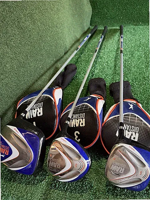Slazenger Raw Distance Square Head Driver 3 & 5 Woods~Firm Flx Graph~MIDSZE GRIP