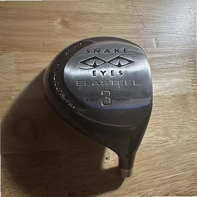 Snake Eyes Elasteel 3 Wood Hi-Velocity E255 Alloy 15° Loft See Details
