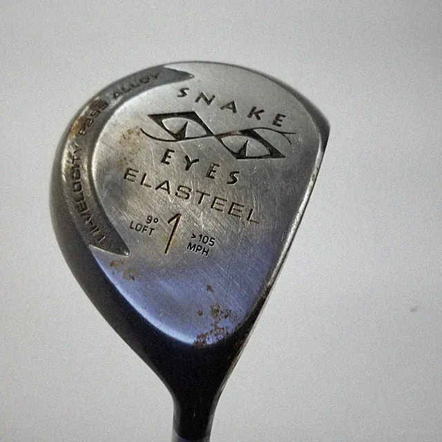 Snake Eyes Elasteel 9 Degree 1 Driver 105 MPH Stiff Flex Steel Shaft