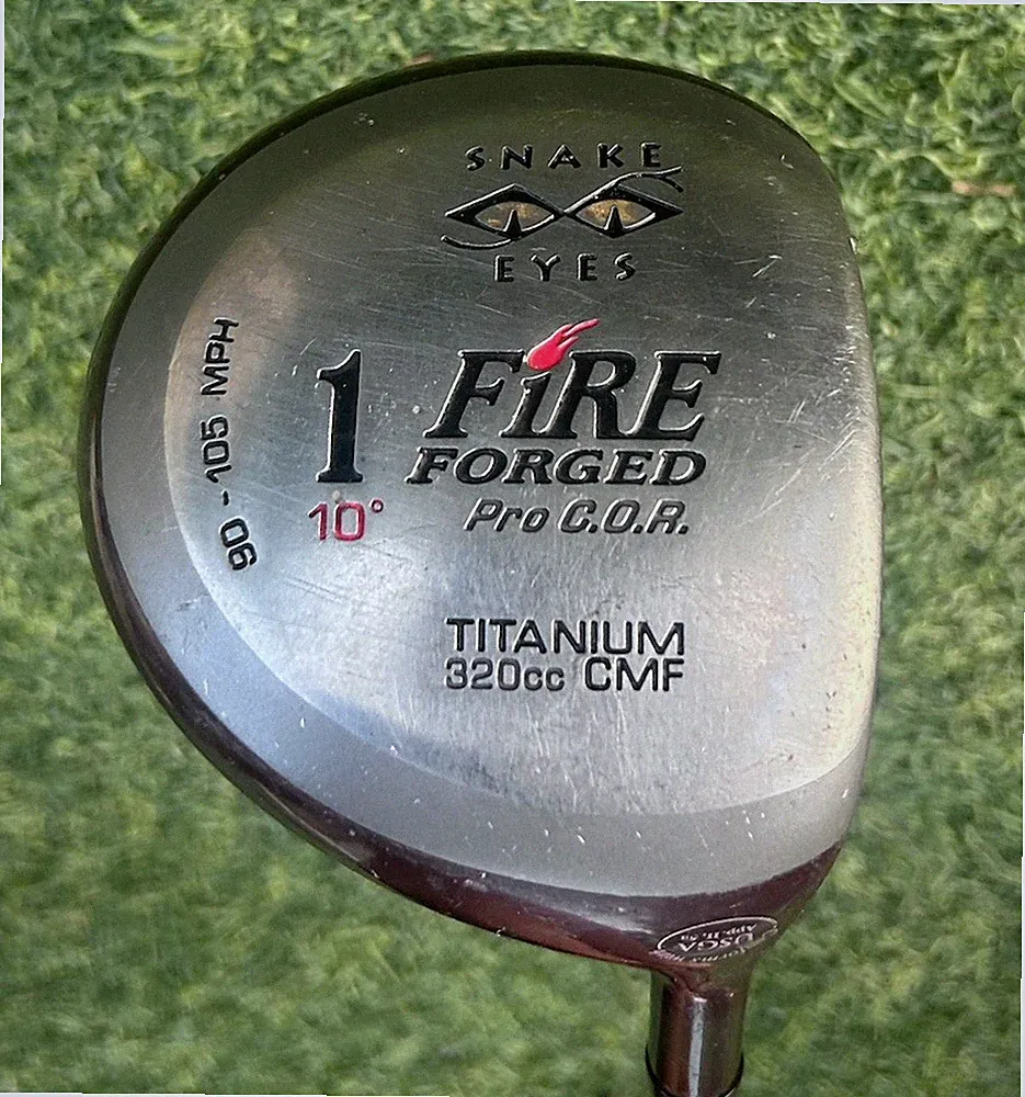 Snake Eyes Fire Forged Driver 10° 320cc Titanium RH Graphite PRO C.O.R 105mph