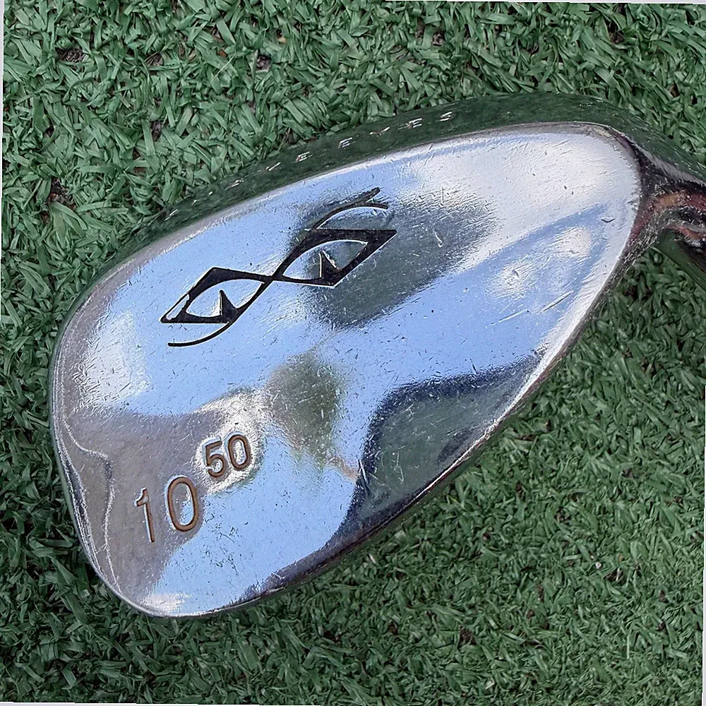 SNAKE EYES Forged Steel Wedge 50° 10 Bounce Rocket Stiff Flex Golf Pride 36" Gap
