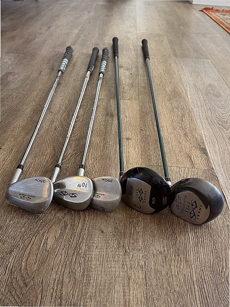 Snake Eyes Golf Club Lot 6 Clubs Fairway Woods & Wedges Right Handed