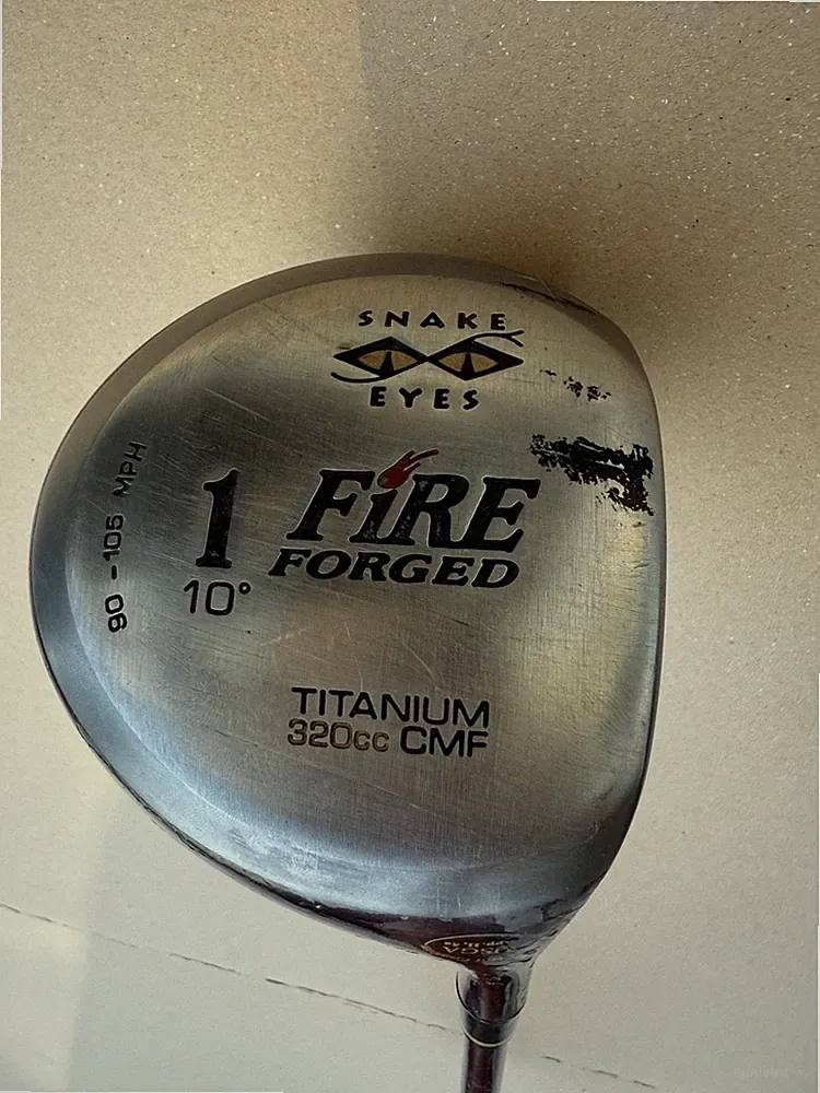 Snake Eyes Golf FIRE FORGED 320cc 10* Driver Snake Eyes Graphite Shaft ~45”