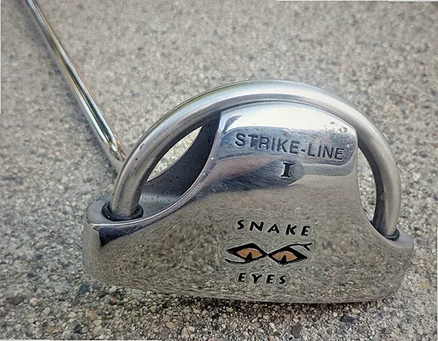 Snake Eyes Putter Right Handed Strike- Line 1 Wiin Grip SS Steel Shaft 36"