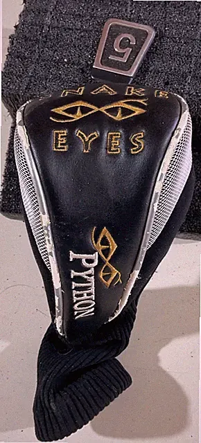 Snake Eyes PYTHON 5 Fairway Wood Good Condition Headcover Used Head Cover CHEAP