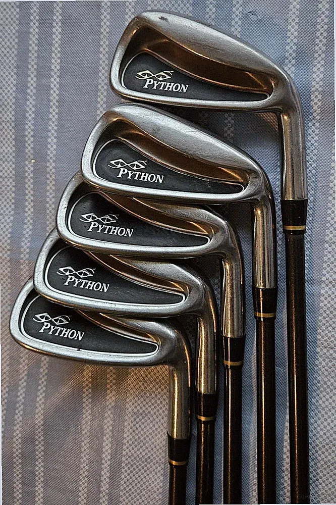 Snake Eyes Python Iron Set 5-PW minus 6 Iron, Mens RH, Regular Flex Graphite
