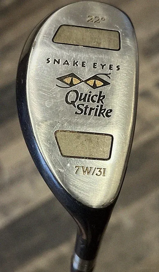 Snake Eyes Quick Strike 22* Hybrid 7W/3I Golf Stiff Flex Graphite Shaft RH